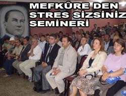 Mefkûre’den stres sizsiniz semineri Mefkûre Dershanesi Kandıra Şubesi dün eski sinema salonunda velilere ve
