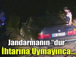 Kandıradan İzmit yönüne doğru ilerleyen bir araç, gelen ihbar üzerine