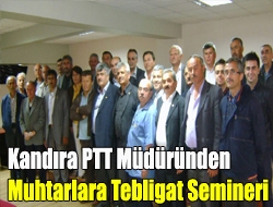 Kandıra PTT Müdürü Rabia Gökyer Kaymakamlık toplantı salonun da Merkez