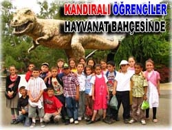 Kandıralı öğrenciler hayvanat bahçesinde Kandıra Karaağaç İlköğretim Okulu öğrencilerinden oluşan 90 kişilik grup ve