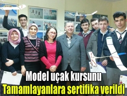 Türk Hava Kurumu Kandıra Şubesi tarafından düzenlenen model uçak kursunu
