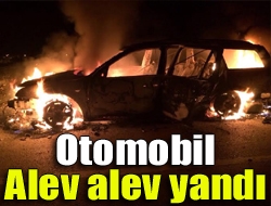 Kandıra Şile Yolu üzerinde park halinde olan araç çalıştırıldığı esnada