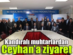 Kandıra Muhtarlar Derneği Başkanı Musa Yener ve derneğe üye muhtarlar,