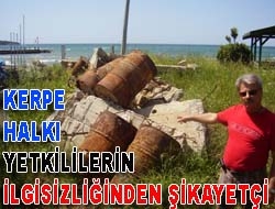 Kerpe Halkı yetkililerin ilgisizliğinden şikayetçi Kandıra Kerpe Paşaağzı Dere yatağı sel sularını almayınca bu bölge