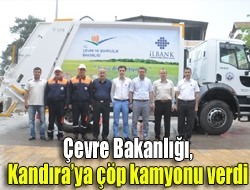 Kandıra Belediyesi'ne Çevre ve Şehircilik Bakanlığı tarafından çöp kamyonu hibe