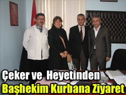 Türk Sağlık-Sen Kocaeli Şube Başkanı Ömer Çeker ve heyeti, Kandıra