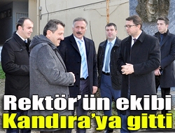 Kocaeli Üniversitesi Rektörü Prof. Dr. Sadettin Hülagünün çalışma ekibi, Kandıra