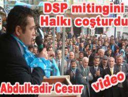DSP mitingini Halkı coşturdu Kandıra DSP'nin mitingine katılım büyüktü. Katılımın çoğunlunun Üniversite öğrencisi olduğu