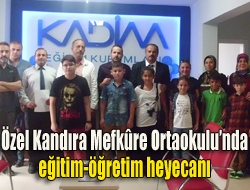 Kandırada bu yıl eğitim hayatına açılan Özel Kandıra Mefkûre Ortaokulu,