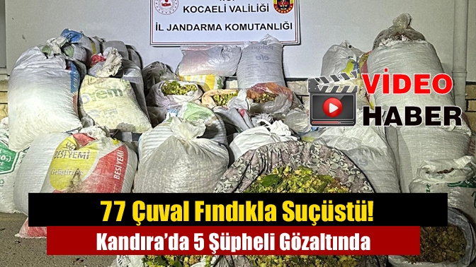 Kandıra Merkez Erikli Mahallesi’nde jandarmanın düzenlediği operasyonda 5 şüpheli, yaklaşık