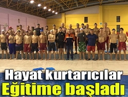 2015 yazında ilimizdeki sahillerde görev yapacak gönüllü cankurtaranların eğitimi çalışmalarına