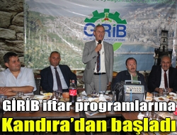 Giresun İş adamları ve Bürokratları Derneği (GİRİB), iftar programlarına Giresunluların