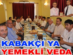 Kabakçı’ya yemekli veda Kandıra Kaymakamı Hamza Erkal, Kandıra Milli Eğitim Şube Müdürü olarak