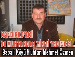 Kandıra'daki 96 Muhtardan yirmi yedincisi… Kandıra’daki 96 muhtarımızı her hafta sizlere bu köşeden birini tanıtıyoruz.