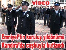 Kandıra’da coşkulu kutlama Polis teşkilatının Emniyet kuruluş yıldönümü dolayısı ile Kandıra'da gerçekleştirilen törenlerde