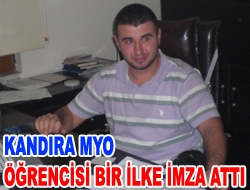 Kandıra MYO öğrencisi bir ilke imza attı Kocaeli Üniversitesi Kandıra Meslek Yüksek Okulu Halkla İlişkiler ve Tanıtım
