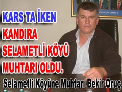 İlçemiz Selametli köyünden olan ancak tam 1354 km ötede yani