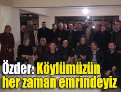 Ak Parti Kandıra İlçe Başkanı Yunus Özder, köy ziyaretlerinde yaptığı