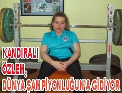 Kandıralı Özlem, Dünya Şampiyonluğu’na gidiyor Türkiye Bedensel Engelliler Spor Federasyonu’nun düzenlediği 17 ilden 60’ın üzerinde