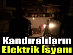Kandıranın bazı köylerinde dün akşam kesilen elektrik bu akşam da