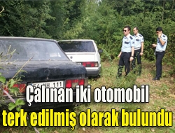 Kaynarcada iki gün önce çalınan iki otomobil, Kandırada terk edilmiş