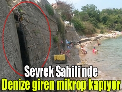 Bakımsızlığından dolayı gündemden düşmeyen Seyrek Sahili, şimdide sitelerden akan pis