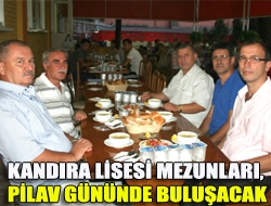 Kandıra Lisesi mezunları Cuma günü dokuzuncusu yapılacak olan geleneksel pilav