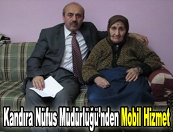 Türkiye genelinde uygulanmaya başlanan mobil hizmet Kandıra nüfus müdürlüğü tarafından