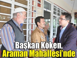 Kandıra Belediye Başkanı Ünal Köken, ekibiyle birlikte Araman ve Küçükhasanlar