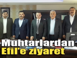 Kandıra Muhtarlar Derneği Başkanı Musa Yener ve derneğe üye muhtarlar,