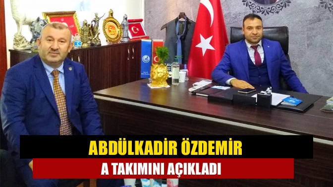 Ülkü Ocakları İl Başkanı Abdülkadir Özdemir, 15 kişilik yönetim kurulunu
