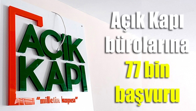 Kocaeli'nde, "Açık Kapı" bürolarına şu ana kadar 77 bin 765