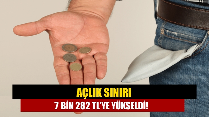 Birleşik Kamu-İş Konfederasyonu, açlık sınırının ağustosta 7 bin 282 TL'ye,