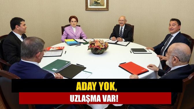 CHP, İYİ Parti, Saadet Partisi, DEVA Partisi, Gelecek Partisi ve