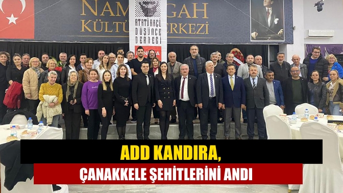 Atatürkçü Düşünce Derneği Kandıra Şubesi, Çanakkele Deniz Zaferi’nin 108. yıldönümünde