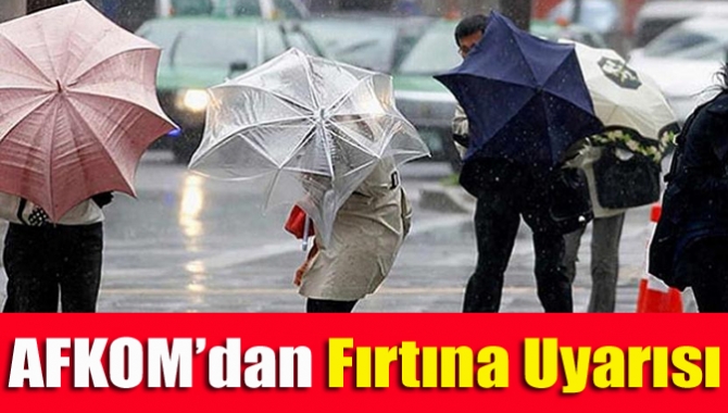 Büyükşehir Belediyesi Afet ve Koordinasyon Merkezi'nden (AFKOM), vatandaşların beklenen kuvvetli