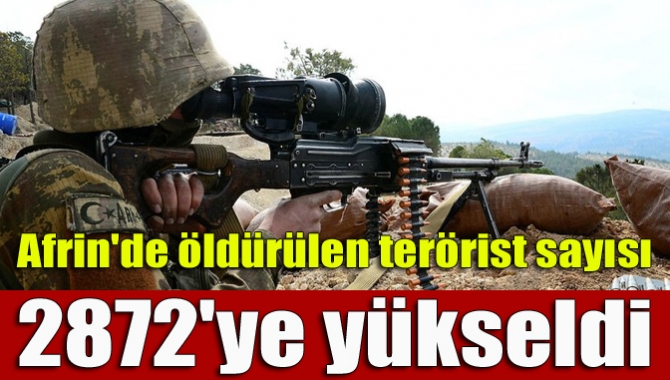 TSK ve ÖSO'nun Afrin'de yürüttüğü Zeytin Dalı Harekatı kapsamında etkisiz