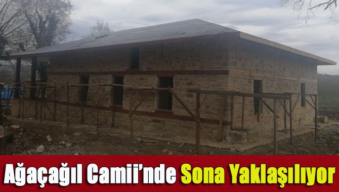 Kandıra Belediyesi’nin yapımını üstlendiği Ağaçağıl Mahallesi’ndeki tarihi caminin restorasyonunda sona