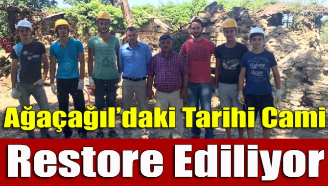 Kandıra’nın Ağaçağıl Mahallesi’ndeki tarihi caminin restorasyonu için çalışmalara başlandı.