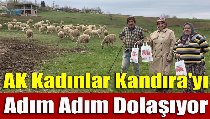 AK Parti Kandıra İlçe Kadın Kolları Başkanı Nilüfer Çelik ve
