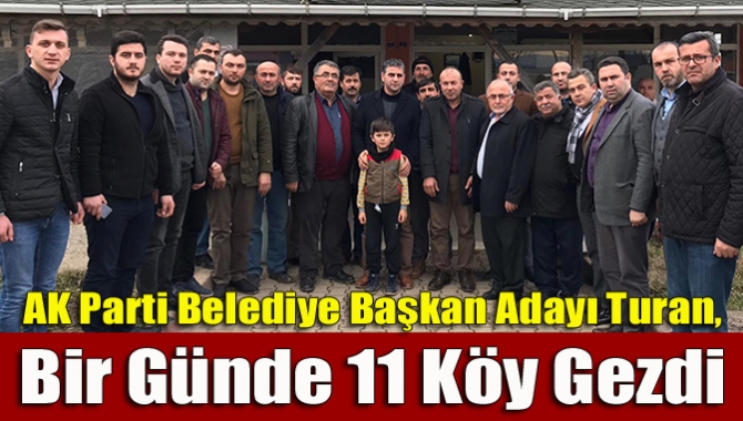 AK Parti Kandıra Belediye Başkan Adayı Adnan Turan, köylere yaptığı