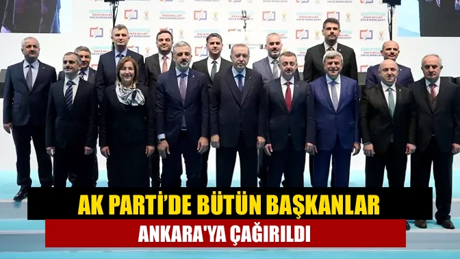 Kocaeli’nde görev yapan belediye başkanlarını Ankara'ya çağırdı. Kocaeli Büyükşehir Belediye