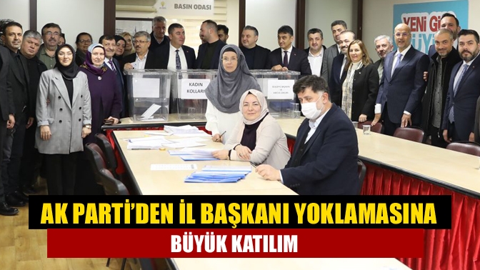 Yeni il başkanı ismi için üyelerin fikrinin alındığı temayül yoklamasına