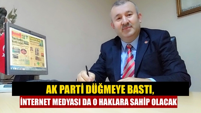 İnternet medyasıyla ilgili düzenlemeye gidileceğinin sinyalini veren AK Parti Grup