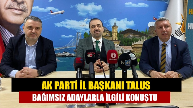 AK Parti Kocaeli İl Başkanı Şahin Talus kent gündemi ile