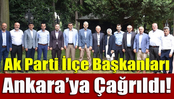 Ak Parti Kocaeli’nin  ilçe başkanları harekete geçti. Cumhurbaşkanı Erdoğan’ın