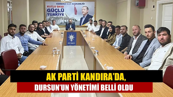 Ak Parti Kandıra İlçe Gençlik Kolları Başkanı İsmail Dursun, bir