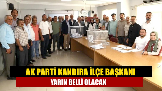 AK Parti Kandıra ilçe teşkilatında temayül yoklaması gerçekleştirildi. AK Parti