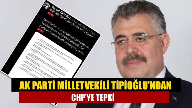 AK Parti Kocaeli Milletvekili Veysel Tipioğlu, CHP’nin DEM Parti ile