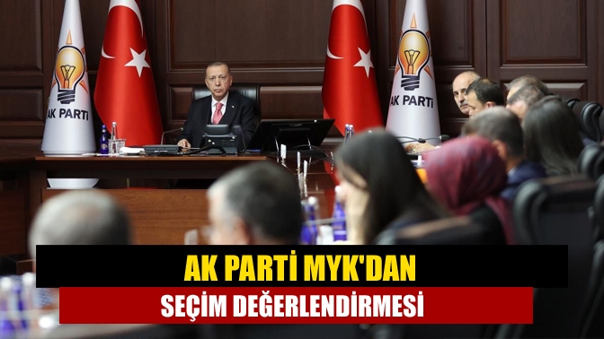 Cumhurbaşkanı Recep Tayyip Erdoğan, AK Parti MYK toplantısında çok önemli